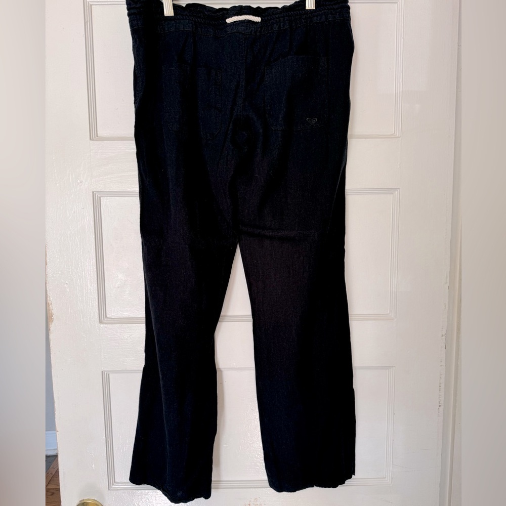 Roxy black rope drawstring surfer pants, size M - Picture 5 of 7